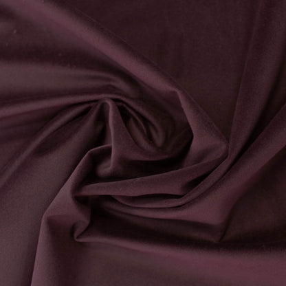 Home Furnishing Polyester Velvet Fabric - Burgundy 