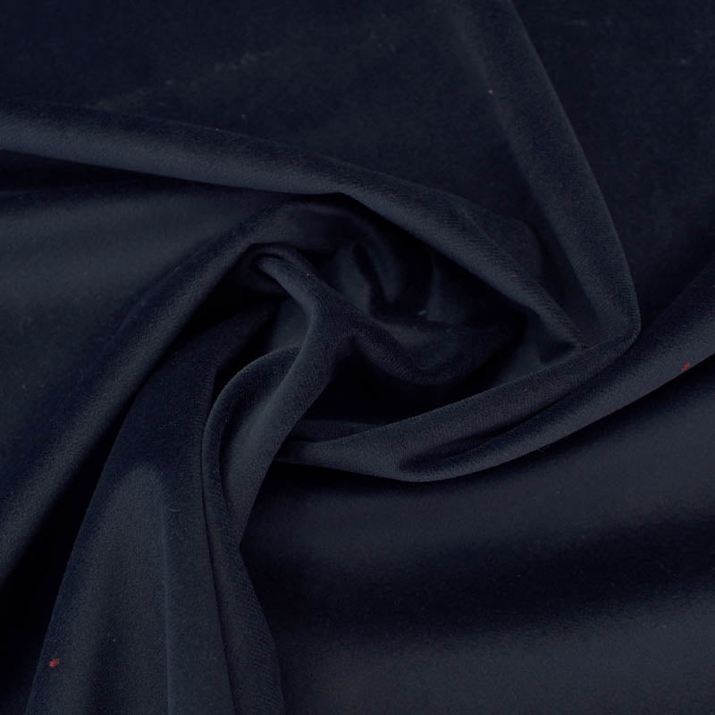 Dark Navy Blue Furnishing Velvet Fabric 