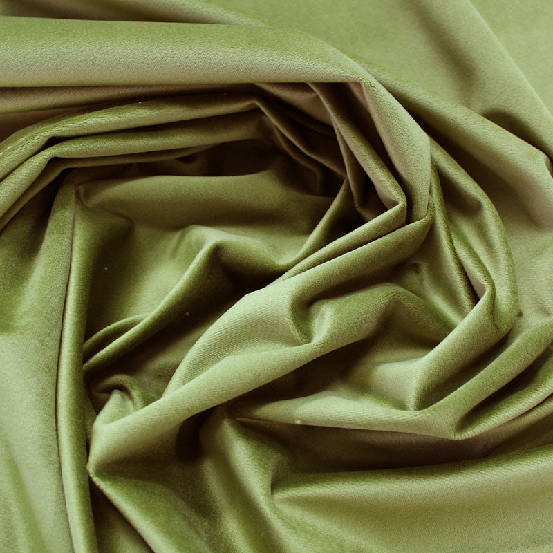 Olive Green Velvet Fabric
