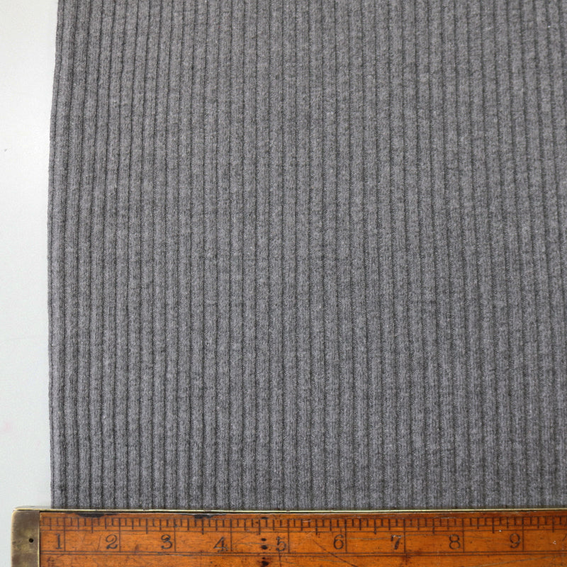 Charcoal Grey Chunky Ribbing Fabric | Circular Ribbing – Fabrics Galore
