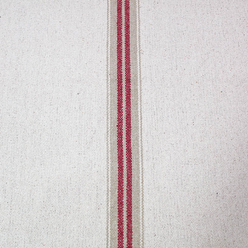 Heavy Weight Cotton - Ticking Stripe - Red