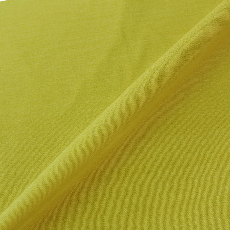 100% cotton citrus yellow brushed Panama weave fabric for home furnishing 