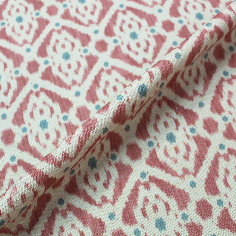 Pink Ikat Furnishing Fabric