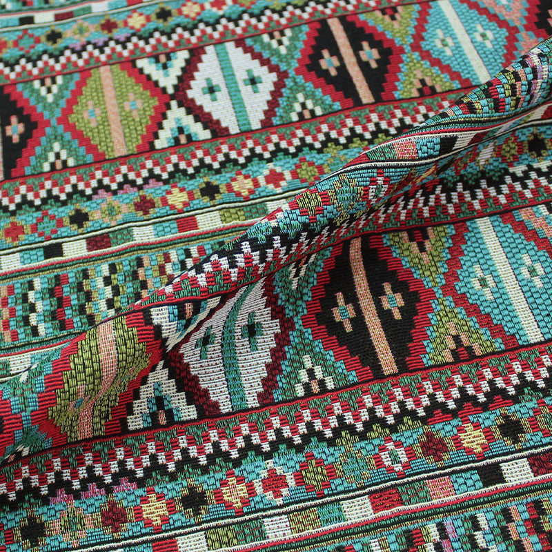 Multicoloured Pocket Woven Tapestry Fabric 