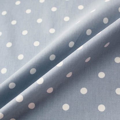 Spots Home Furnishing Fabric - Pale Blue/White
