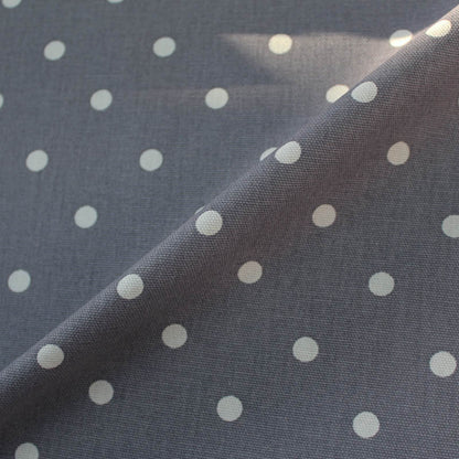 Spots Home Furnishing Fabric - Steel Grey