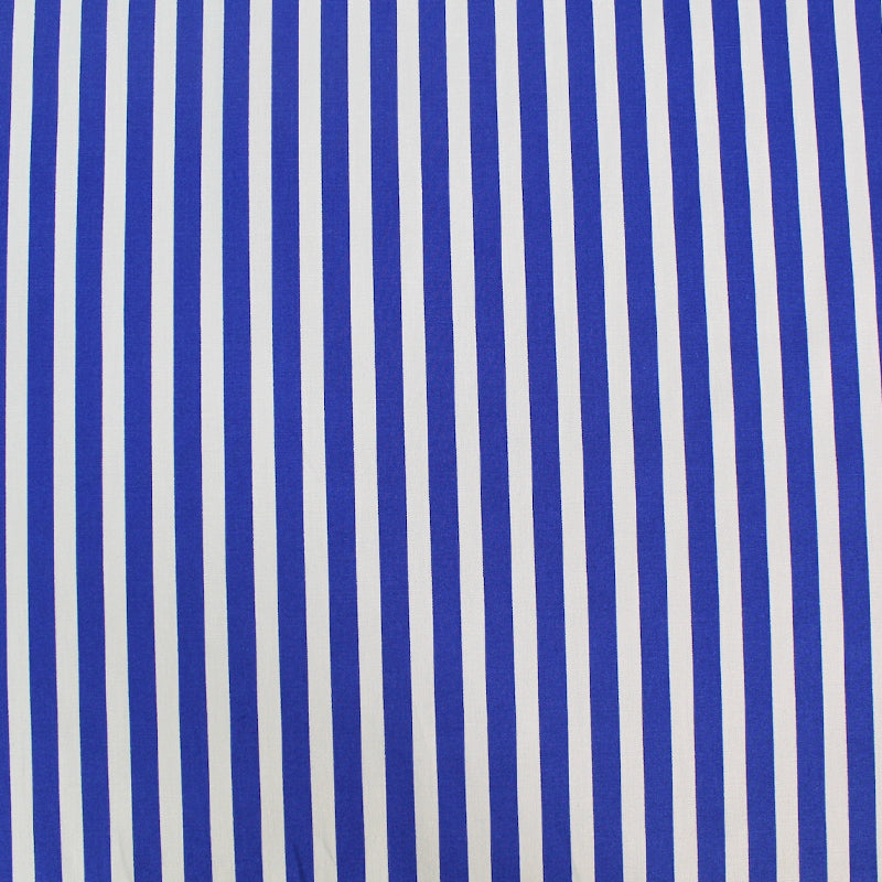 Jubilee Cotton - Royal Blue and White Stripe
