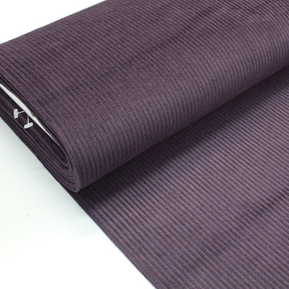 Washed Dark Purple Jumbo Corduroy Fabric