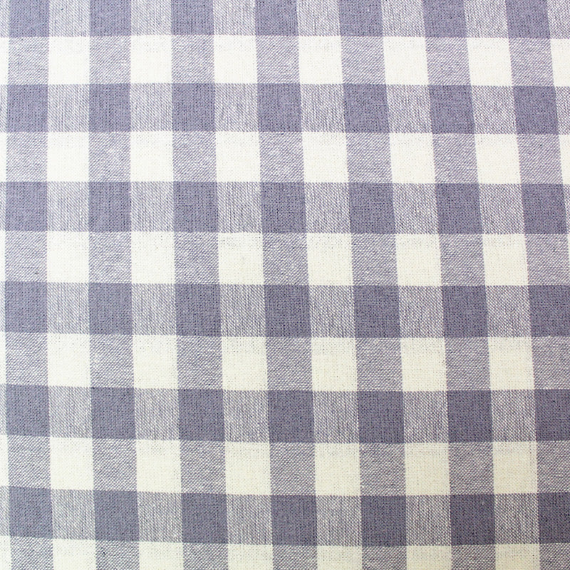 Linen and Cotton Mix - Gingham - Lavender