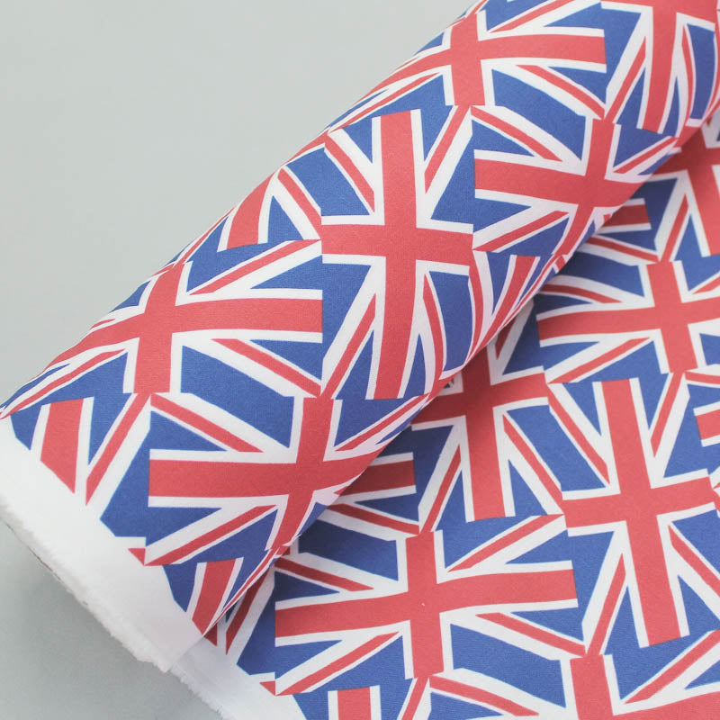100% Cotton Digitally Printed Union Jack Cotton Fabric
