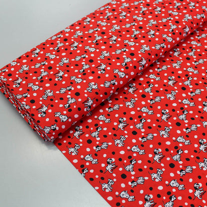 Novelty Wide Width Red Cotton - 101 Dalmatians