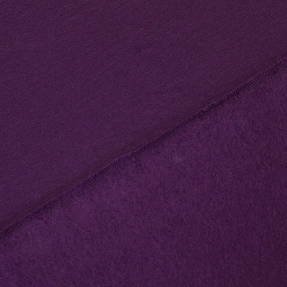 Cotton Elastane Brushed Back Sweatshirt - Purple