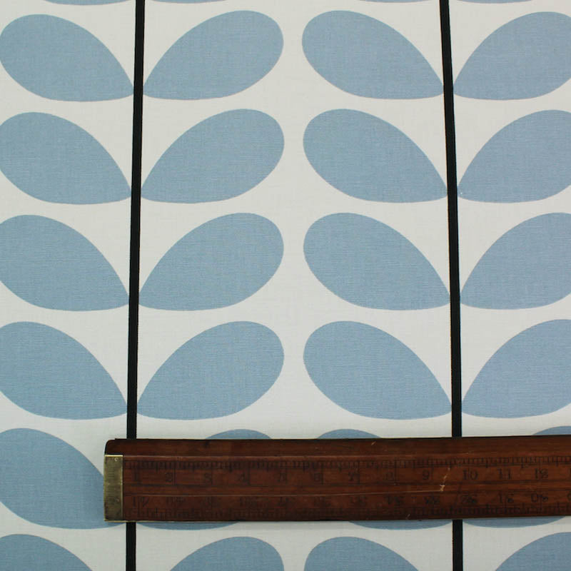 Orla Kiely Home Furnishing Fabric Two Colour Stem - Powder Blue