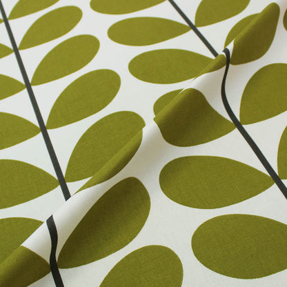 Orla Kiely Home Furnishing Fabric Two Colour Stem - Olive