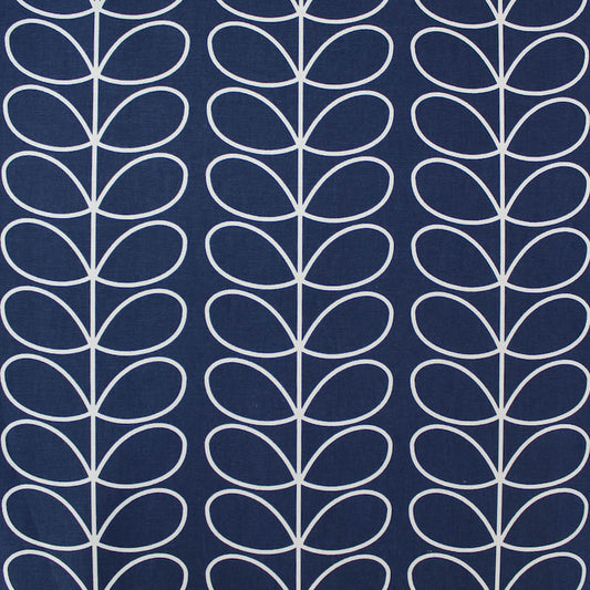 Orla Kiely Home Furnishing Fabric Linear Stem - Whale Blue