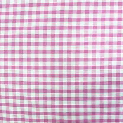 Corded Gingham - Pale Pink