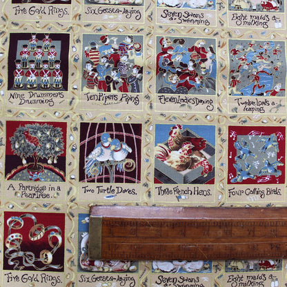 Patchwork Christmas Cotton - On the First Day of Christmas