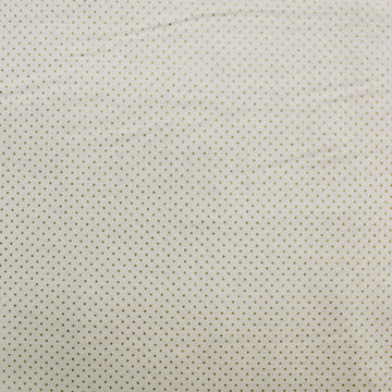 Patchwork Cream and Gold Spotted Cotton