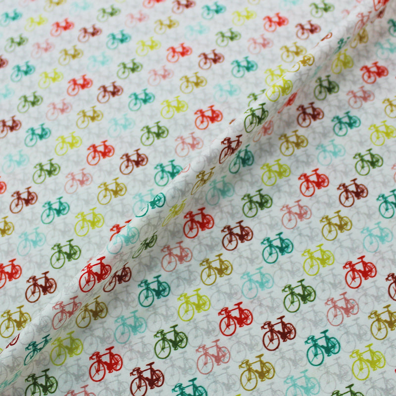 Patchwork Printed Cotton - I want to ride my Bicycle