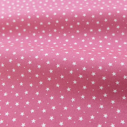 Printed Cotton Stars and Spots - Ballerina Pink