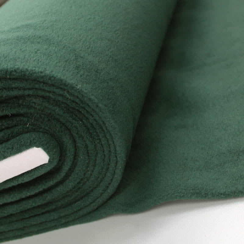 dark green polar fleece fabric