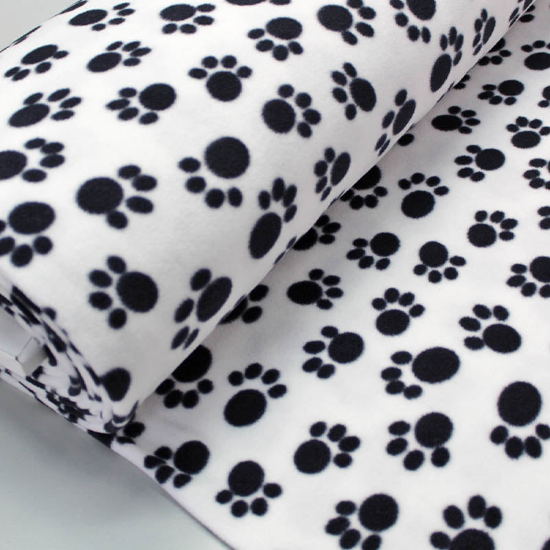 Children's Fleece Fabric - Paw Print