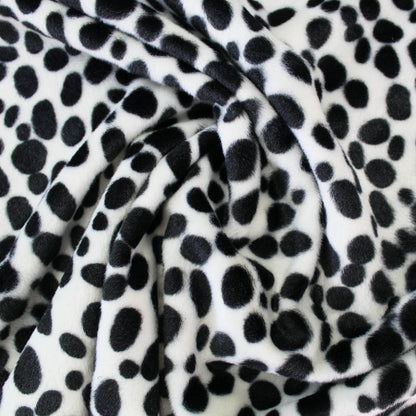 Ponyskin Velboa Dalmatian Faux Fur fabric