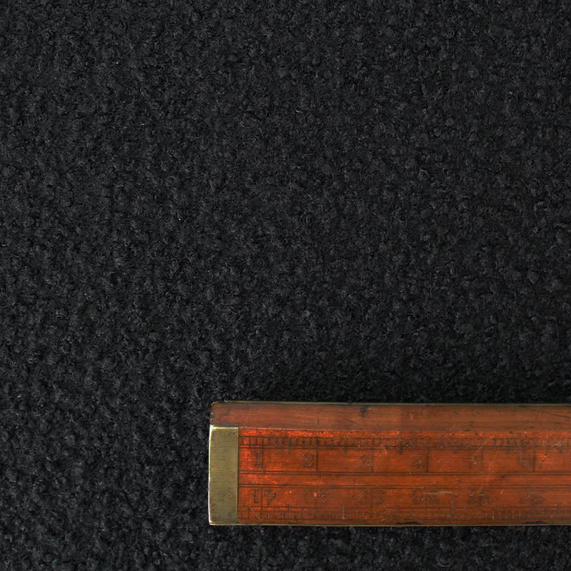 100% Polyester Black Bouclé Fabric