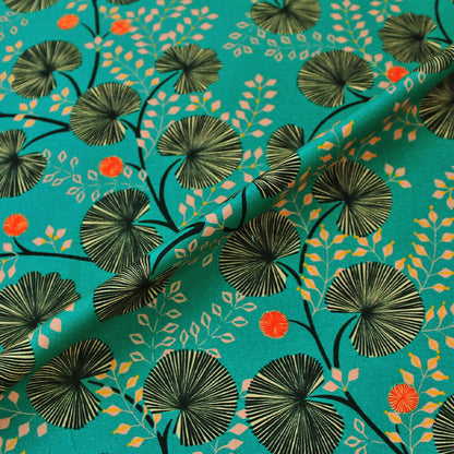 Pondichery Home Furnishing Fabric by Maison THEVENON Paris - Green