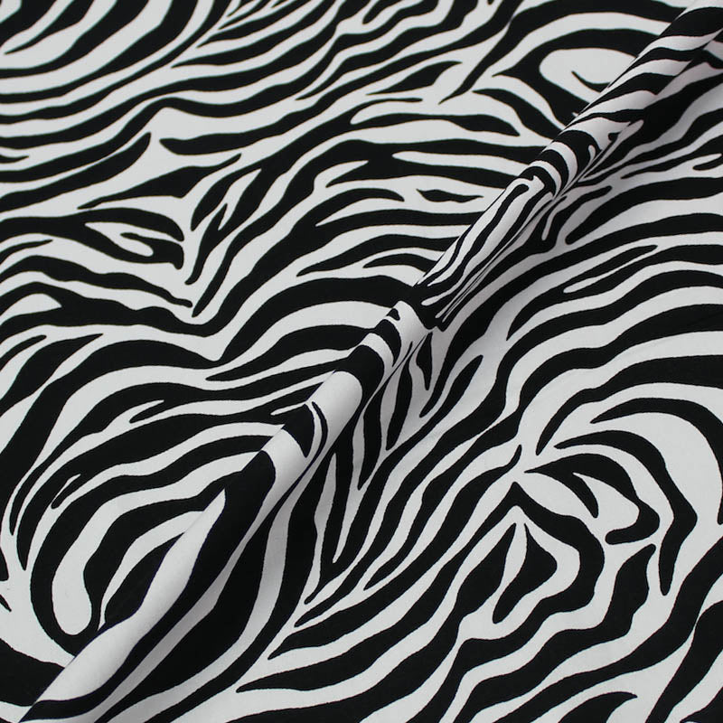 Dressmaking Printed Cotton Zebra Print - Abbey Road