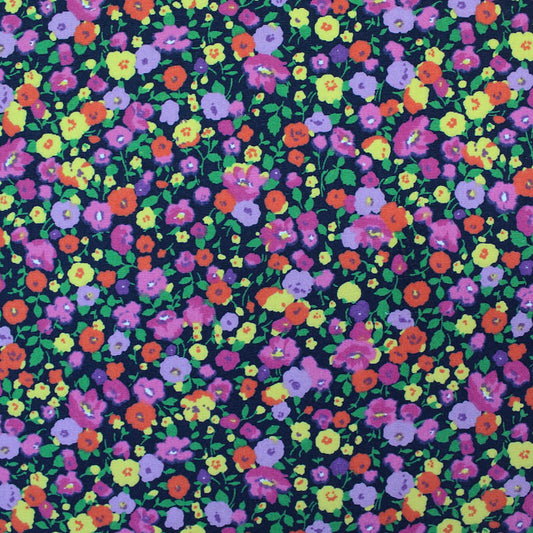 Printed Cotton - Strawberry Field - Dark