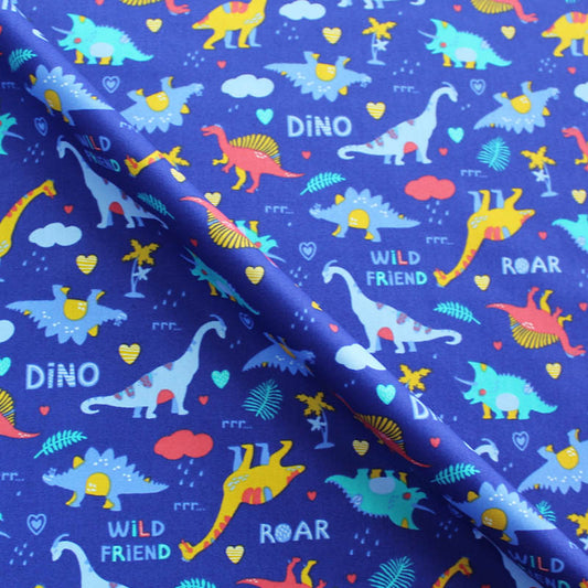 Novelty Printed Cotton - A Walk in the Park - Blue