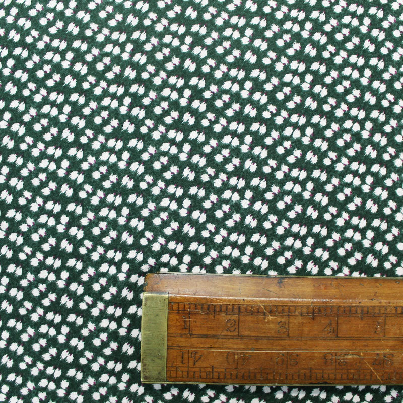 Printed Spun Viscose Petra in Khaki Green