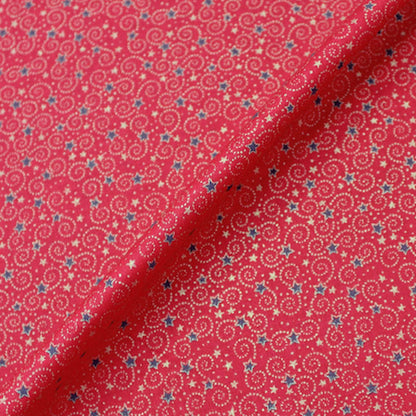 Red Christmas Cotton - Starry Starry Night