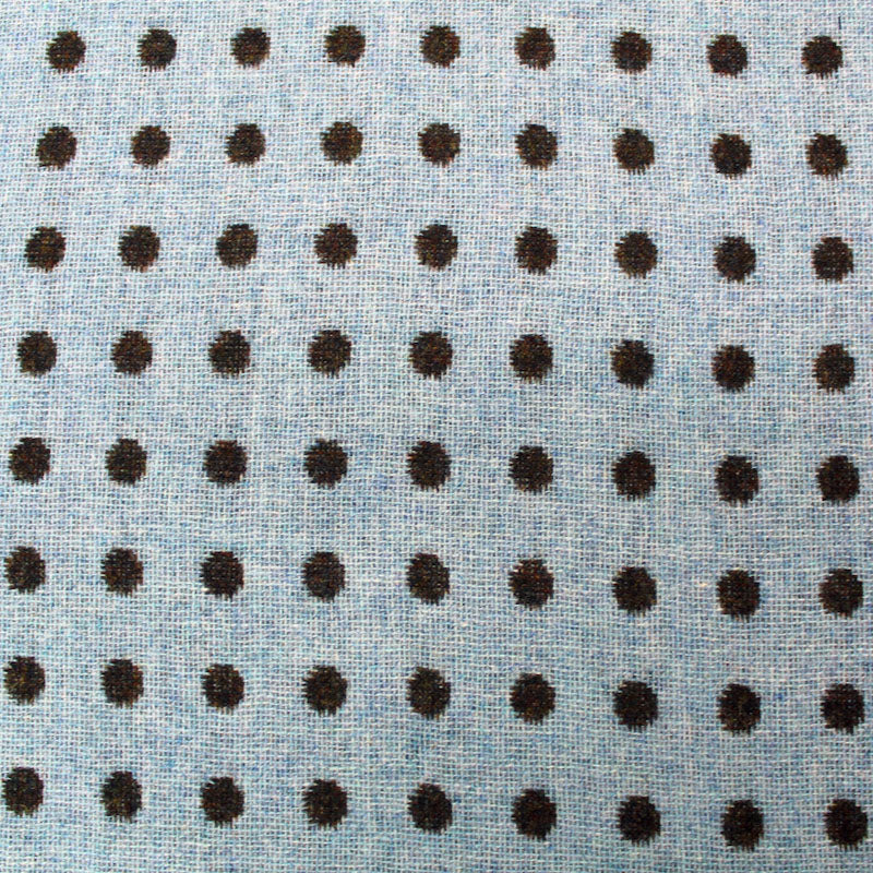 Reversible Wool Spot - Pale Blue and Brown - Mrs Hudson