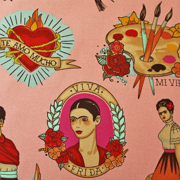 Si Te Llore - Rose Pink - Cotton Canvas - Alexander Henry