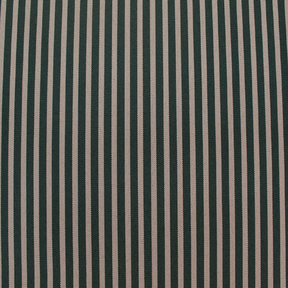 Tea Brown and Bottle Green Stripe Outdoor PU Coated Polyester