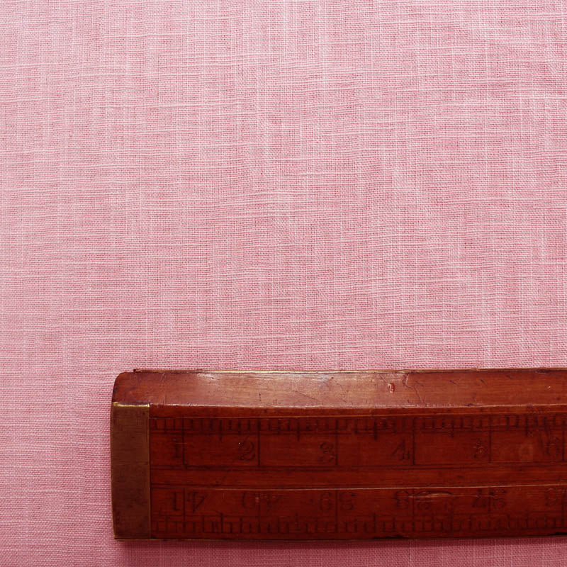 Plain Pink linen fabric 75% Linen 25% cotton