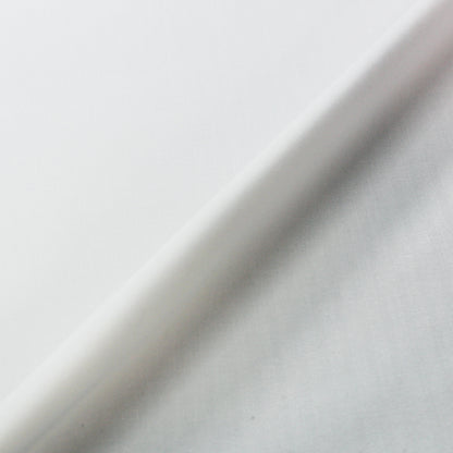 White Cotton Ticking Furnishing Fabric - Herringbone