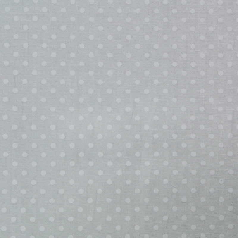 Printed Polka Dot Cotton - White on Ivory
