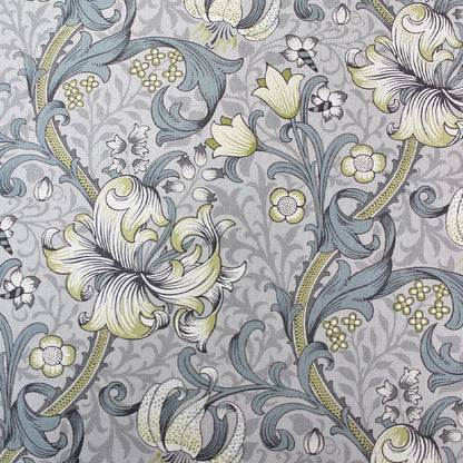 William Morris Golden Lily Furnishing Fabric - Grey