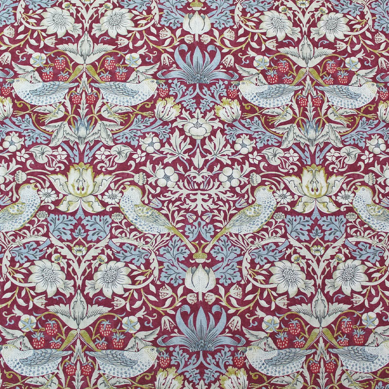 William Morris Strawberry Thief Fabric - Plum