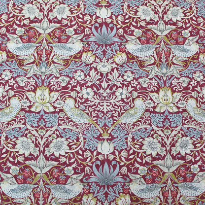 William Morris Strawberry Thief Fabric - Plum
