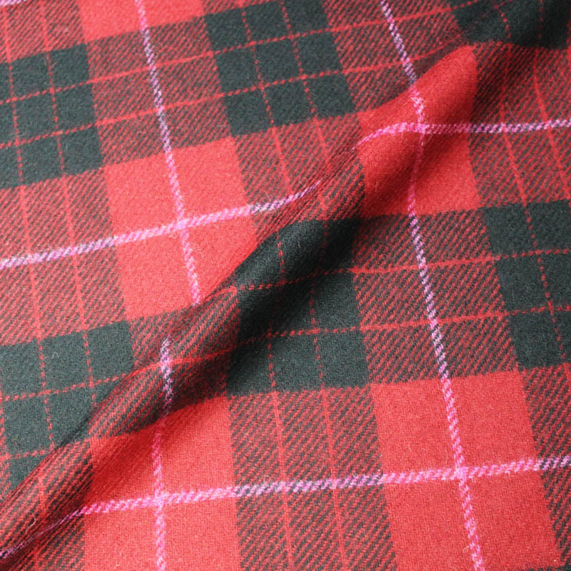 Wool Check - Red and Black with a flash of Pink - The Menace