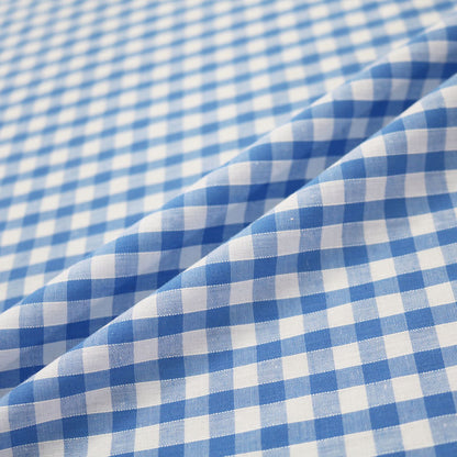 Corded Gingham - Blue
