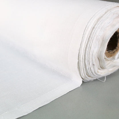 White Cotton Calico Fabric