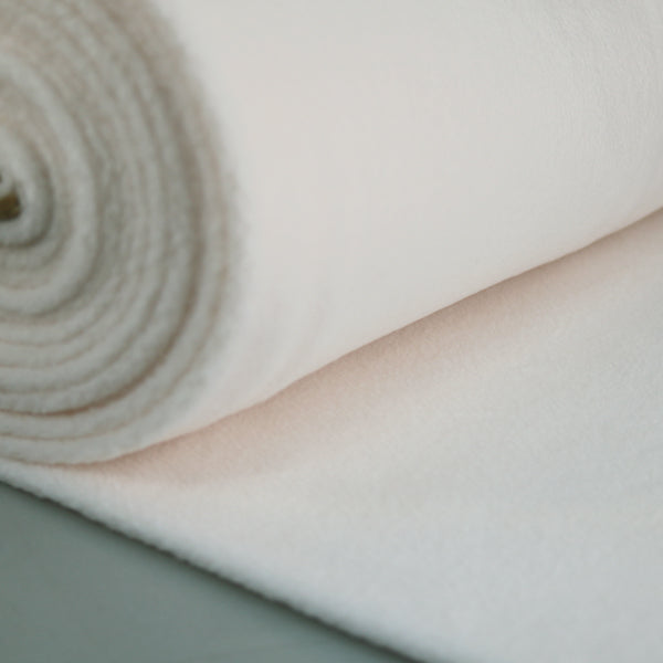 Cream Lambskin Fleece Fabric