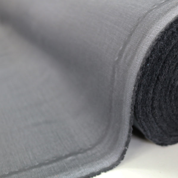 Home Furnishing Fabric Brushed Panama Weave - Gunmetal Grey