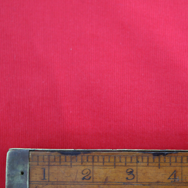 Dressmaking Cotton Needlecord - Fire Engine Red