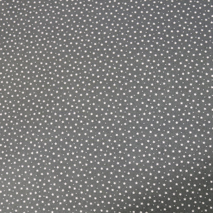 Printed Cotton Stars and Spots - Steel Grey